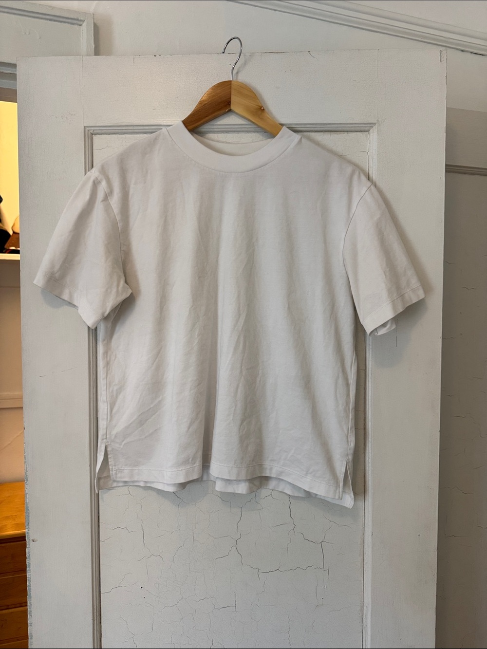 Uniqlo Airism Classic White T-Shirt Women